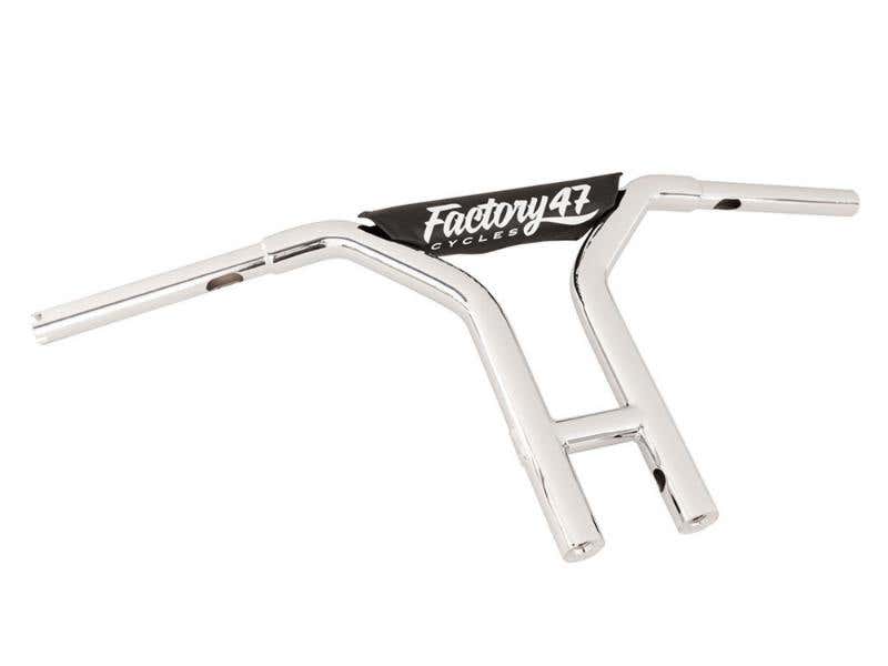 FACTORY 47 HANDLEBARS 12IN. X 1-1/4IN. MX47 STRAIGHT T-BAR HANDLEBAR - CHROME.