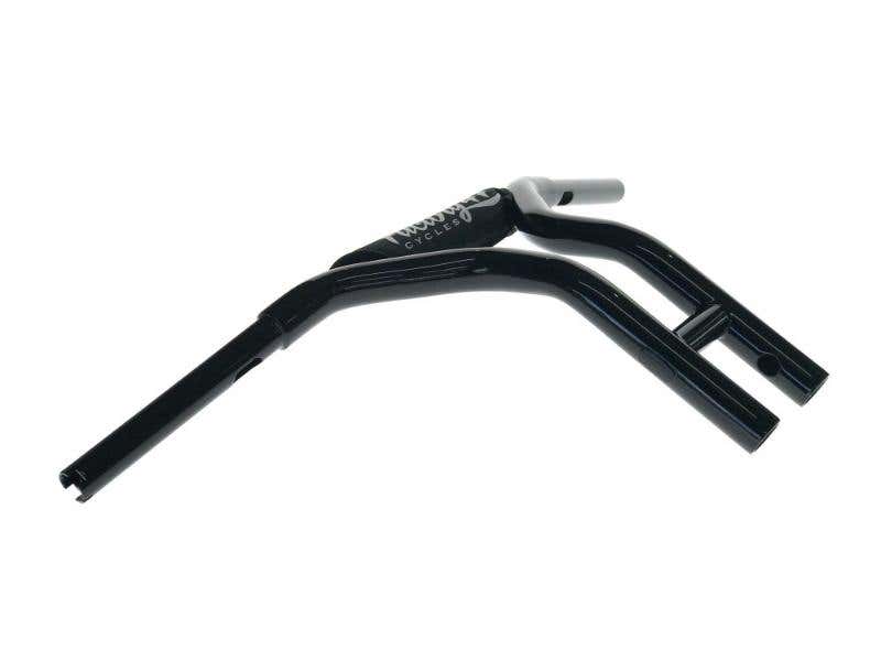 FACTORY 47 HANDLEBARS 12IN. X 1-1/4IN. MX47 PULLBACK T-BAR HANDLEBAR - GLOSS BLACK.