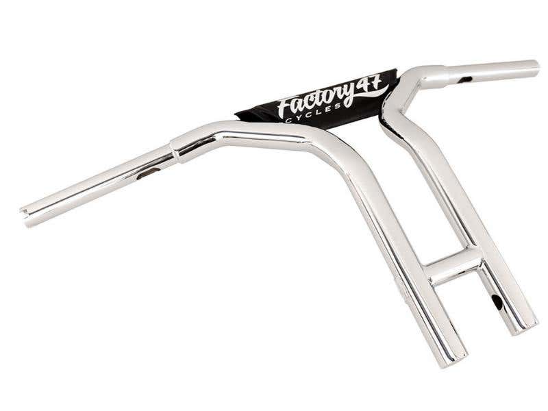FACTORY 47 HANDLEBARS 14IN. X 1-1/4IN. MX47 PULLBACK T-BAR HANDLEBAR - CHROME.