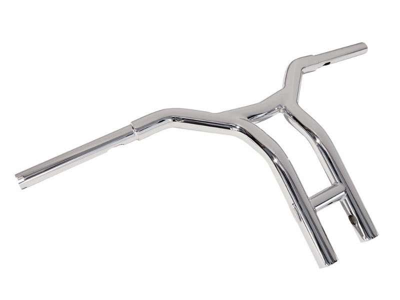 FACTORY 47 HANDLEBARS 12IN. X 1-1/4IN. CALI PULLBACK T-BAR HANDLEBAR - CHROME.