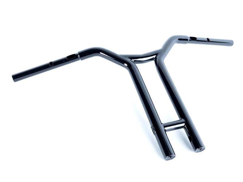 FACTORY 47 HANDLEBARS 16IN. X 1-1/4IN. BRAP STRAIGHT T-BAR HANDLEBAR - GLOSS BLACK. FITS CVO ROAD GLIDE 2023UP & ROAD GLIDE 2024UP