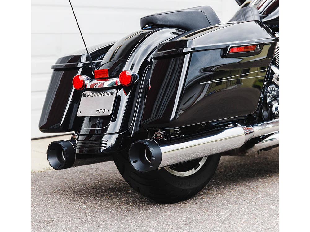 FIREBRAND EXHAUSTS MUFFLERS FLH95-16 4.5 CHR W/BLK