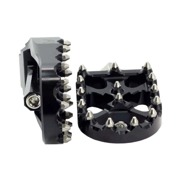 FLO MOTORSPORTS FOOTPEGS V2 MX BLK HD CLEVIS
