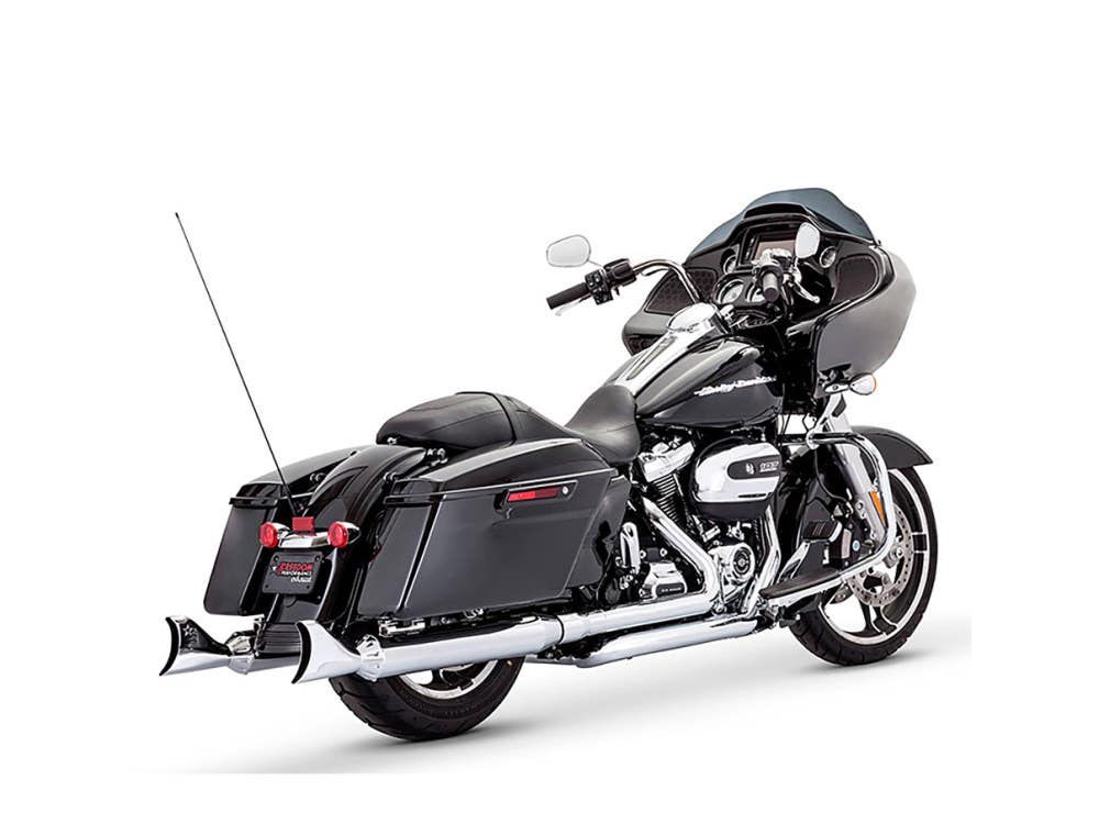 FREEDOM PERFORMANCE EXHAUST MUFFLERS FLH17UP SHARKTAIL CHR