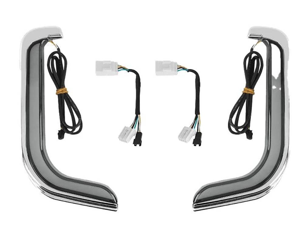 HOG LIGHTS AUSTRALIA LOWER FAIRING LEDS FLHT98-13 BLK