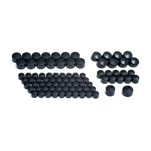 KURYAKYN KOOL KAPS T/CAM & EVO BLK BOLT CVR