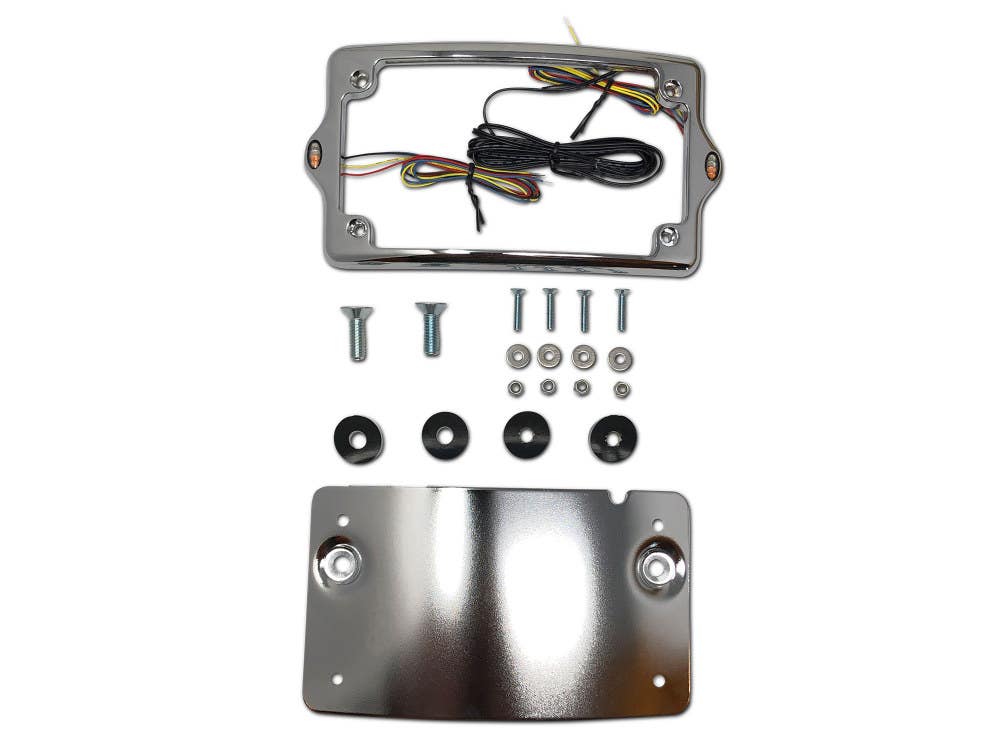 KODLIN N/PLATE FRAME CURVED FLH13UP CHR