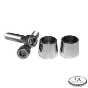 LA CHOPPERS RISER BOLT & CONE KIT CHR (PR)