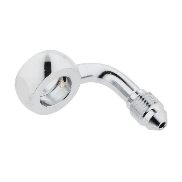 MAGNUM SHIELDING BANJO 7/16 MALE #3 90O BEND CHR