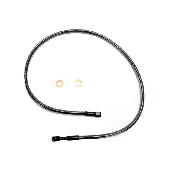 MAGNUM SHIELDING UPPER FRONT BRAKE LINE WITH DEGREE BANJO