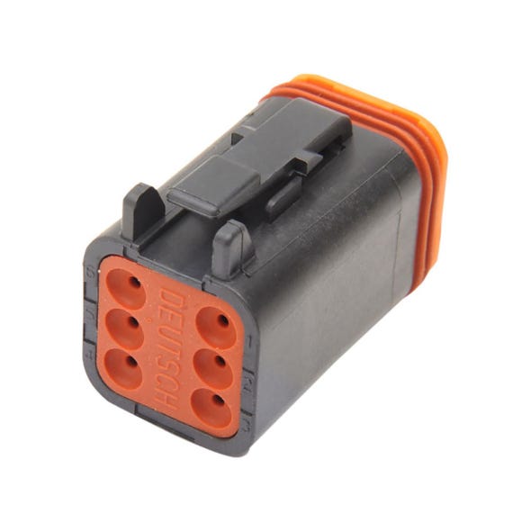 NAMZ CUSTOM CYCLE PRODUCTS DEUTSCH PLUG 6-WIRE BLK