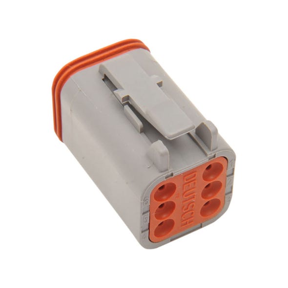 NAMZ CUSTOM CYCLE PRODUCTS DEUTSCH PLUG 6-WIRE GREY