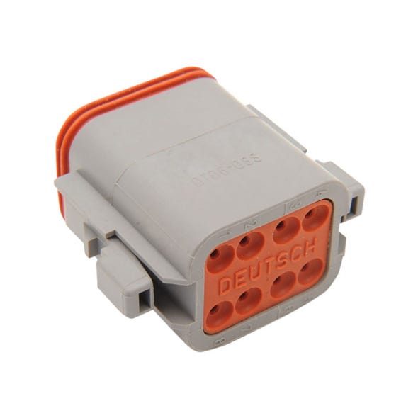 NAMZ CUSTOM CYCLE PRODUCTS DEUTSCH PLUG 8-WIRE GREY