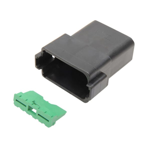 NAMZ CUSTOM CYCLE PRODUCTS DEUTSCH RECEPTACLE 12-WIRE BLK