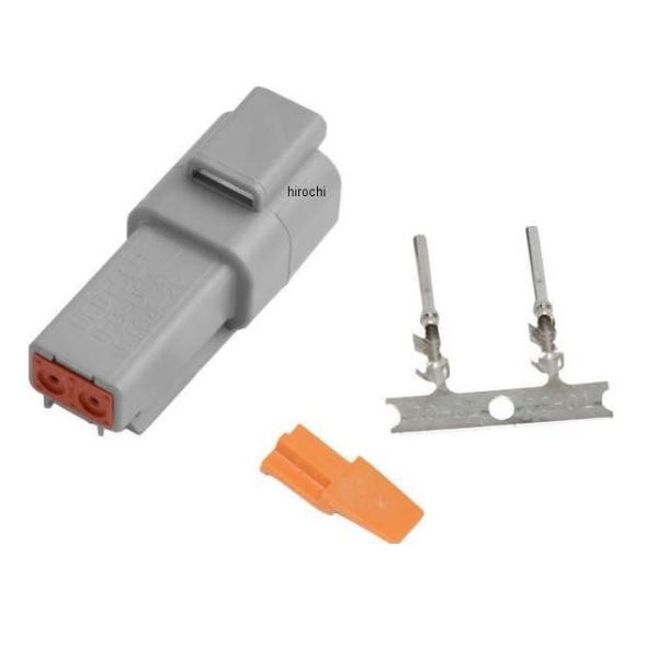 NAMZ CUSTOM CYCLE PRODUCTS DEUTSCH DTM 2-POSITION GREY PLUG