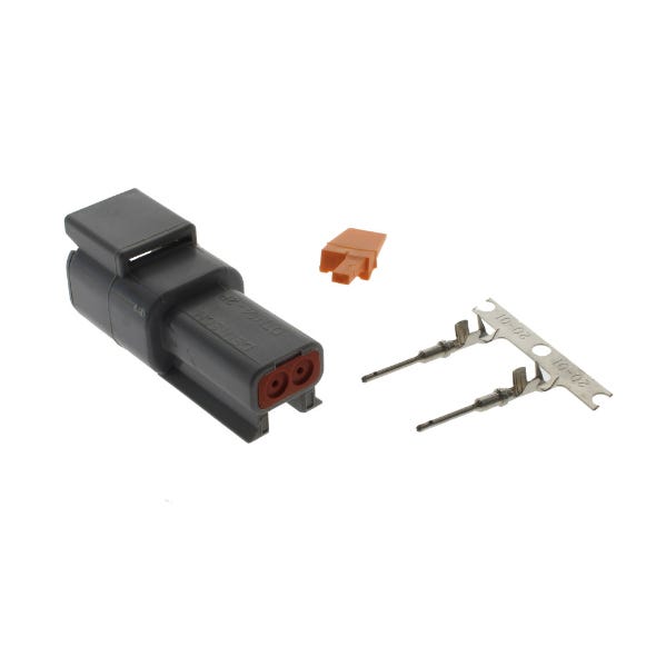 NAMZ CUSTOM CYCLE PRODUCTS DEUTSCH DTM 2-POSITION GREY