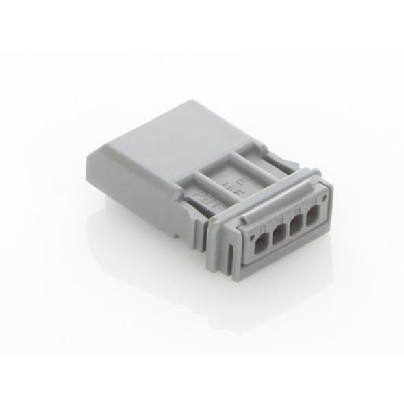 NAMZ CUSTOM CYCLE PRODUCTS MX-1900 4-POSITION GRAY PIN HOUSING