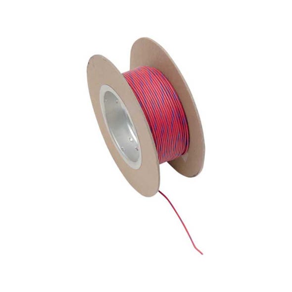 NAMZ CUSTOM CYCLE PRODUCTS WIRE 18-GAUGE RED W/BLUE STRIPE