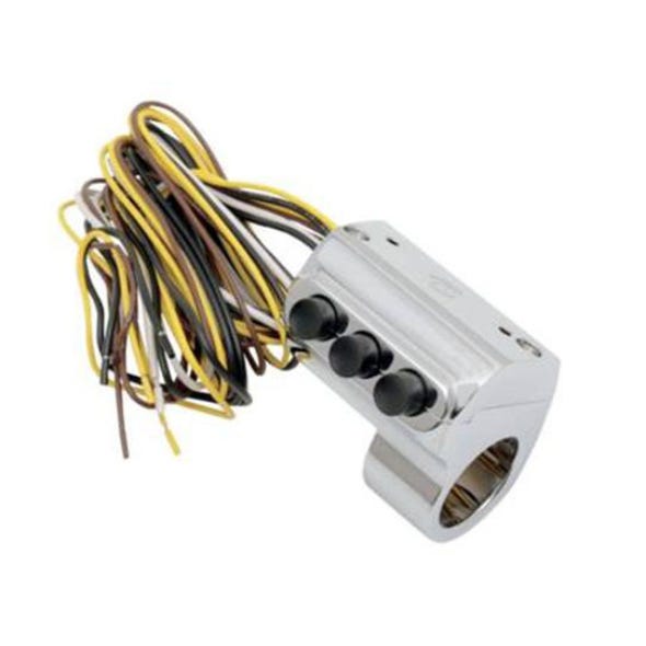 PERFORMANCE MACHINE SWITCH ASSY 3 BUTTON LH W/HYD.