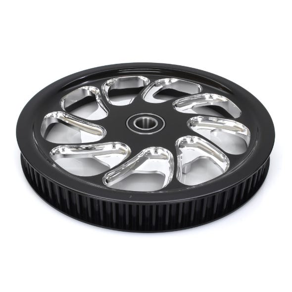 PERFORMANCE MACHINE 72 TOOTH X 1-3/8IN. WIDE TORQUE PULLEY CONTRAST CUT PLATINUM.