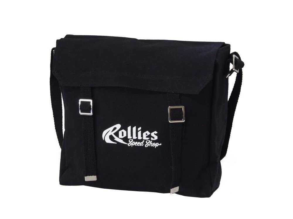 ROLLIES SPEED SHOP BAG RSS CANVAS HAVERSACK - BLACK