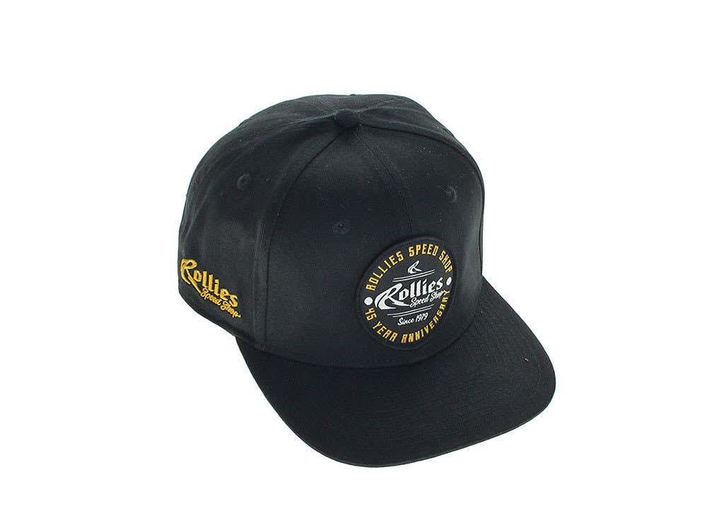 ROLLIES SPEED SHOP CAP ROLLIES 45TH ANNIV BLK