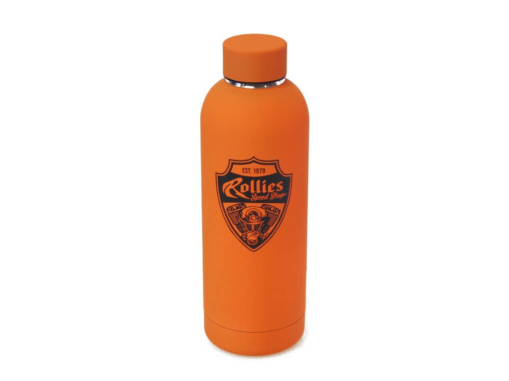 ROLLIES SPEED SHOP WATER BOTTLE 500ML ORANGE ROLLIES