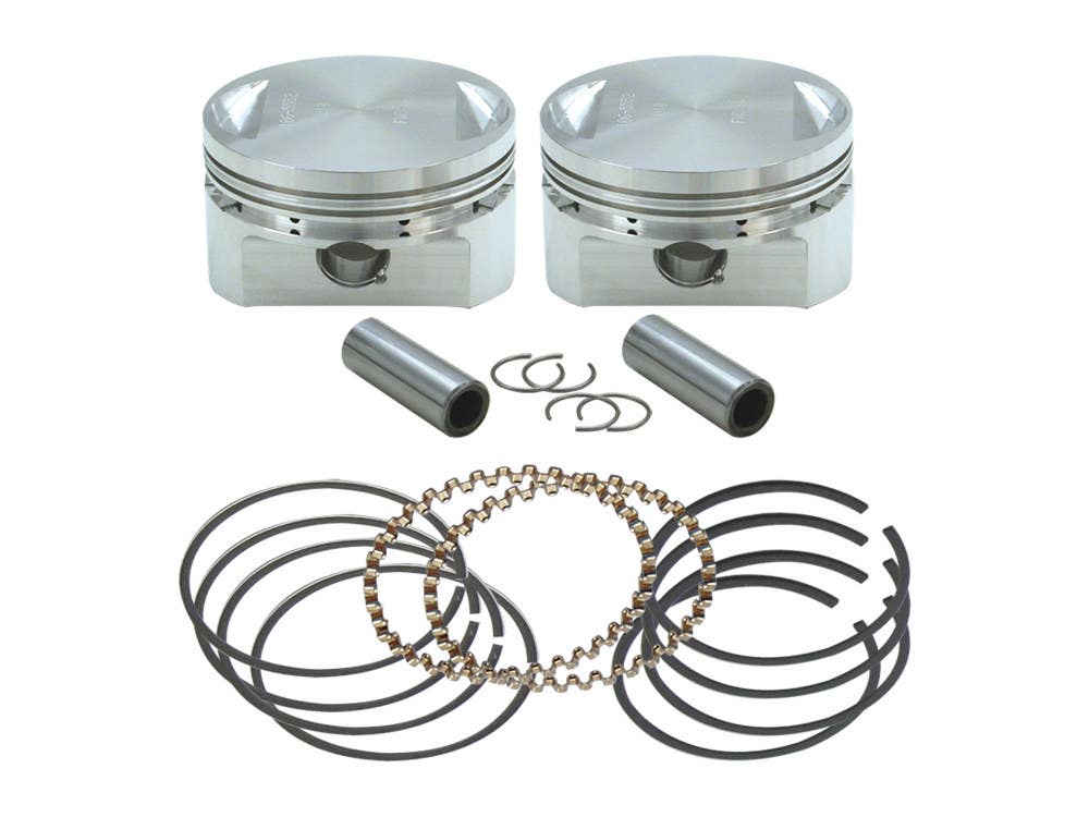 S&S CYCLE PERFORMANCE +.010IN. FORGED 89CI STROKER PISTONS. FITS EVOLUTION BIG TWIN 1984-1999 WITH S&S 4-5/8IN. STROKER FLYWHEEL