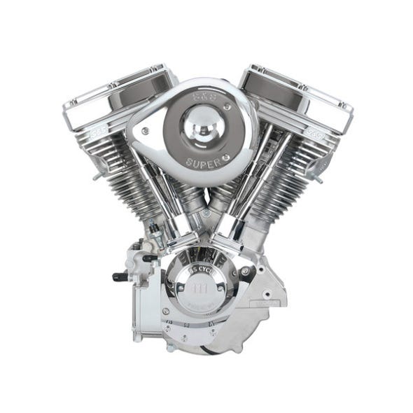 S&S CYCLE PERFORMANCE 111CI EVO ENGINE - NATURAL.