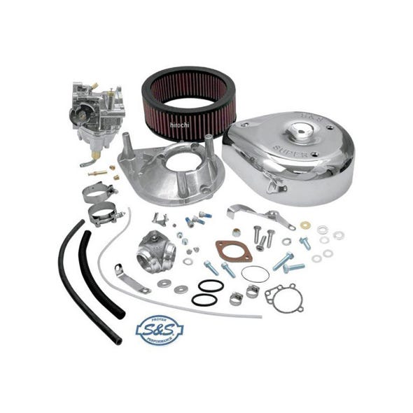 S&S CYCLE PERFORMANCE SUPER E CARBURETTOR KIT. FITS BIG TWIN 1979-1984.