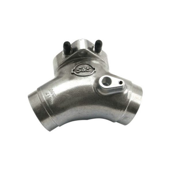 S&S CYCLE PERFORMANCE INLET MANIFOLD. FITS TWIN CAM 88 1999-2005 WITH 124CI ENGINE S&S SUPER G CARBURETTOR & 5.013IN. LENGTH CYLINDERS.