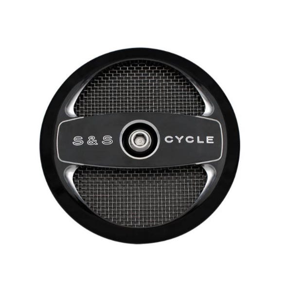 S&S CYCLE PERFORMANCE AIR 1 COVER - BLACK. FITS STEALTH AIR FILTER.