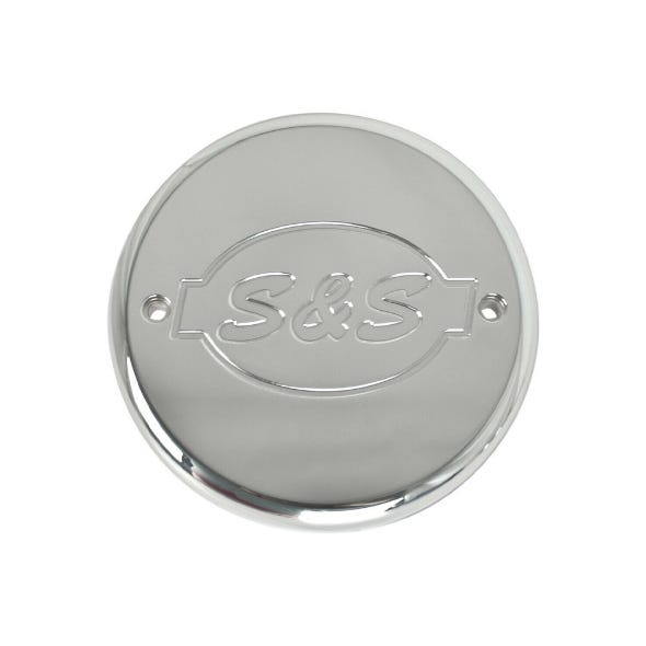 S&S CYCLE PERFORMANCE S&S CYCLE LOGO AIR FILTER COVER - CHROME. FIT INDIAN 2014UP.