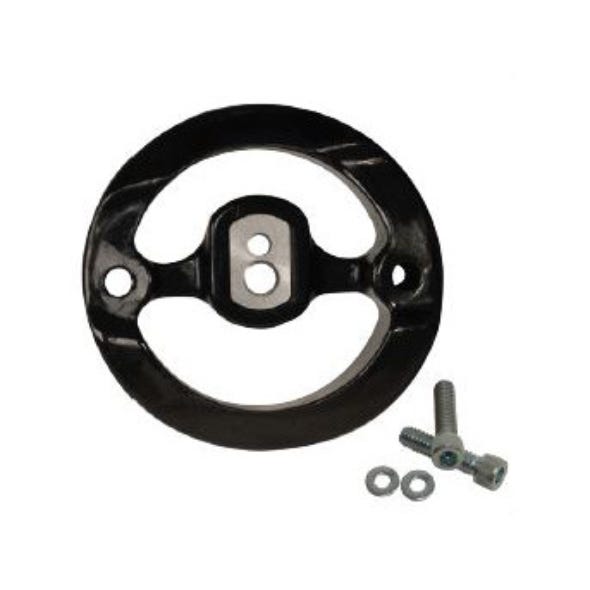 S&S CYCLE PERFORMANCE ADAPTER PLATE FOR MILWAUKEE-EIGHT STEALTH AIR CLEANER TO RE-USE STOCK TOURING AIR CLEANER COVER.