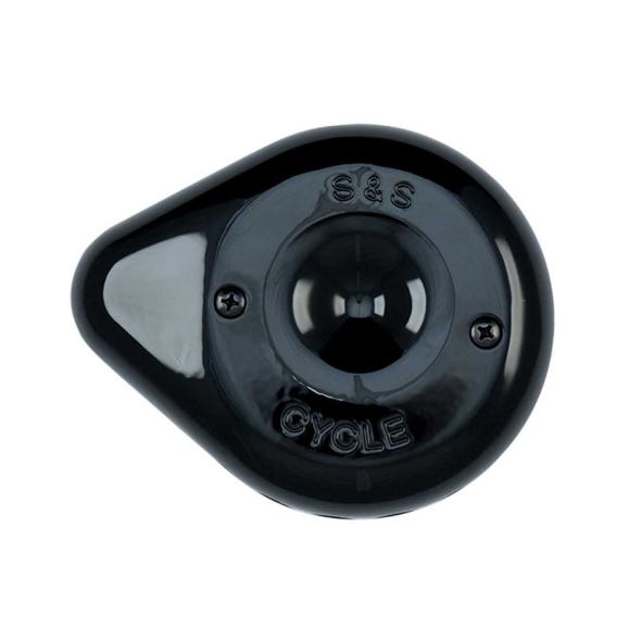 S&S CYCLE PERFORMANCE STEALTH MINI TEARDROP AIR CLEANER COVER - BLACK.