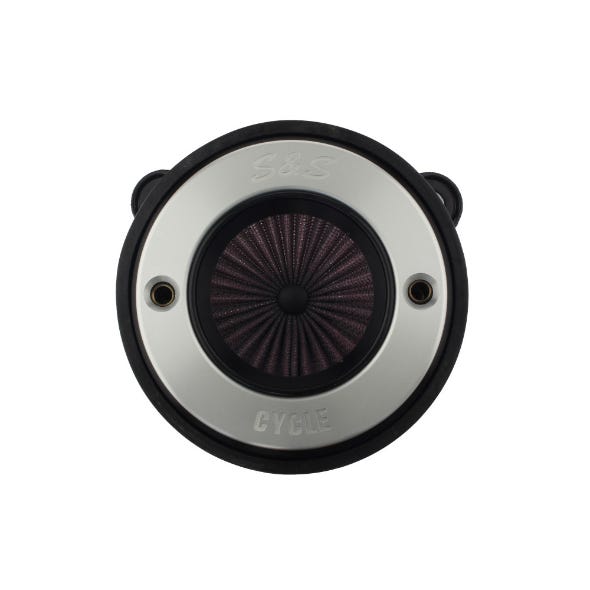 S&S CYCLE PERFORMANCE AIR STINGER STEALTH AIR CLEANER KIT - BRUSHED S&S RING. FITS MILWAUKEE-EIGHT 2017UP.