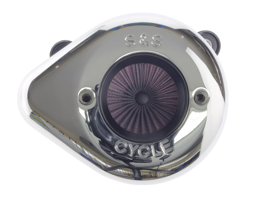 S&S CYCLE PERFORMANCE AIR STINGER STEALTH AIR CLEANER KIT - CHROME TEARDROP. FITS SPORTSTER 2007-2021.