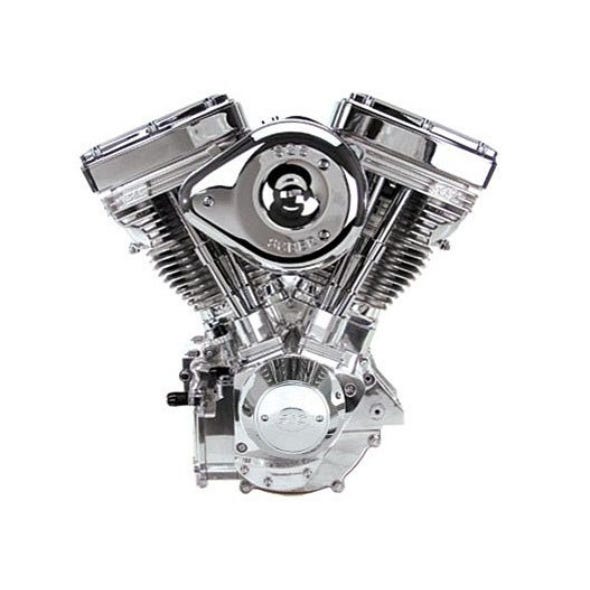 S&S CYCLE PERFORMANCE 124CI EVO ENGINE - POLISHED.