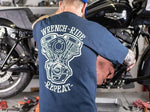 S&S CYCLE PERFORMANCE MENS WRENCH RIDE REPEAT SHOVEL HEAD T-SHIRT.
