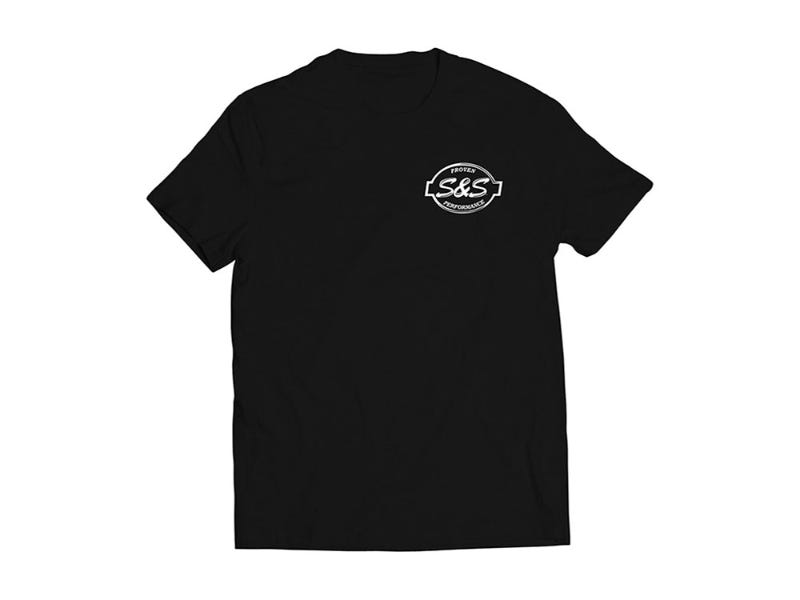S&S CYCLE PERFORMANCE MENS S&S CYCLE BLACK SIDEWINDER T-SHIRT