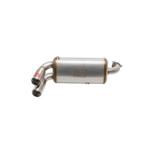 S&S CYCLE PERFORMANCE POWER TUNE XTO UTV EXHAUST - STAINLESS STEEL WITH RACE MUFFLER. FITS POLARIS RZR TURBO 2016UP.