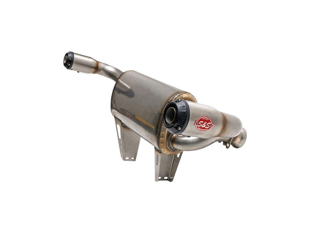 S&S CYCLE PERFORMANCE POWER TUNE XTO UTV EXHAUST - STAINLESS STEEL WITH RACE MUFFLER. FITS CAN-AM MAVERICK X3 2017UP