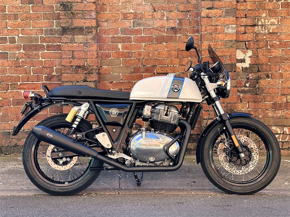 S&S CYCLE PERFORMANCE TAPERED CONE SLIP-ON MUFFLERS - BLACK. FITS ROYAL ENFIELD 650 TWINS 2019UP