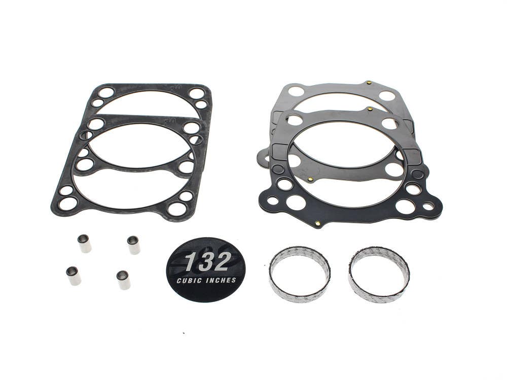 S&S CYCLE PERFORMANCE TOP END GASKET KIT. FITS MILWAUKEE-EIGHT 2017UP WITH 4.320IN. BORE & 132CI CAM COVER BADGE