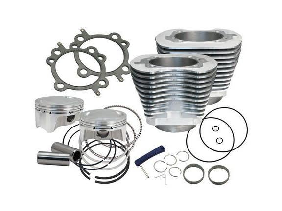 S&S CYCLE PERFORMANCE 100CI BIG BORE KIT - SILVER. FITS BIG TWIN 1999-2006
