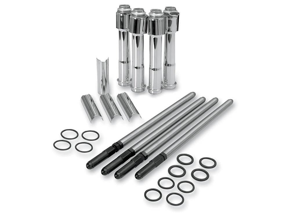 S&S CYCLE PERFORMANCE STANDARD ADJUSTABLE PUSHRODS - CHROME. FITS SPORTSTER 2004-2021