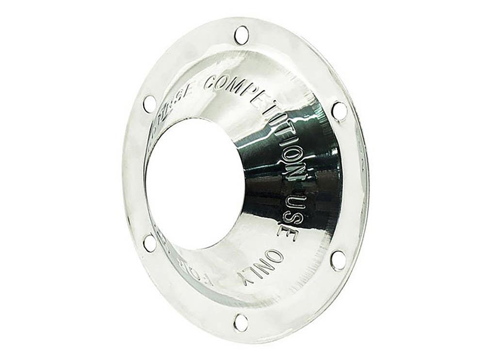 SUPERTRAPP EXHAUST END CAP; OPEN 4 POLISHED STAINLESS