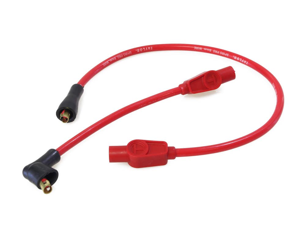 TAYLOR SPARK PLUG LEADS IGN LEADS FLH80-98 XL86-03 RED