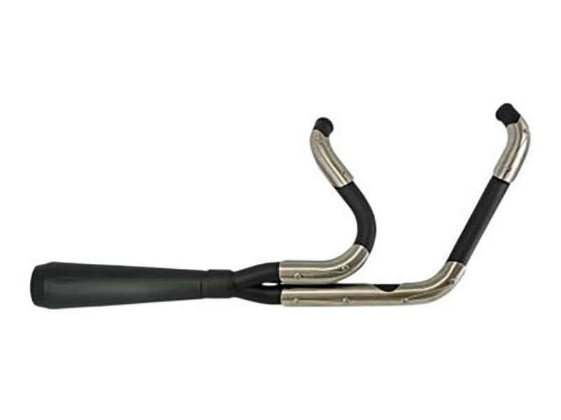 TRASK PERFORMANCE ASSAULT 2-INTO-1 EXHAUST - BLACK. FITS TOURING 2007-2016.