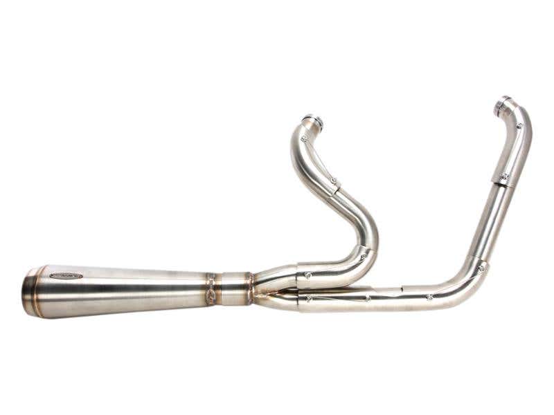 TRASK PERFORMANCE ASSAULT 2-INTO-1 EXHAUST - STAINLESS STEEL. FITS TOURING 2007-2016.